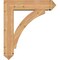 Ekena Millwork Thorton Arts and Crafts Smooth Bracket w/ Offset Brace, Western Red Cedar, 7 1/2"W x 30"D x 34"H BKT0806X30X34THR03SWR - alternate 4